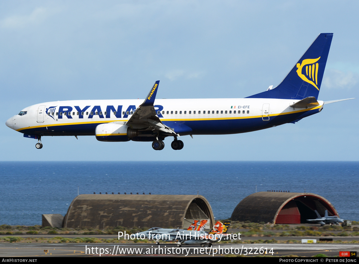 Aircraft Photo of EI-EFE | Boeing 737-8AS | Ryanair | AirHistory.net #322614