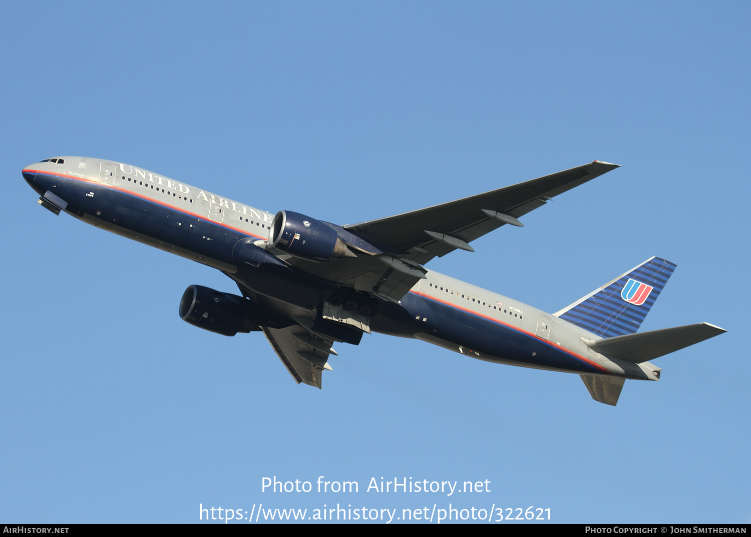 Aircraft Photo of N781UA | Boeing 777-222 | United Airlines | AirHistory.net #322621