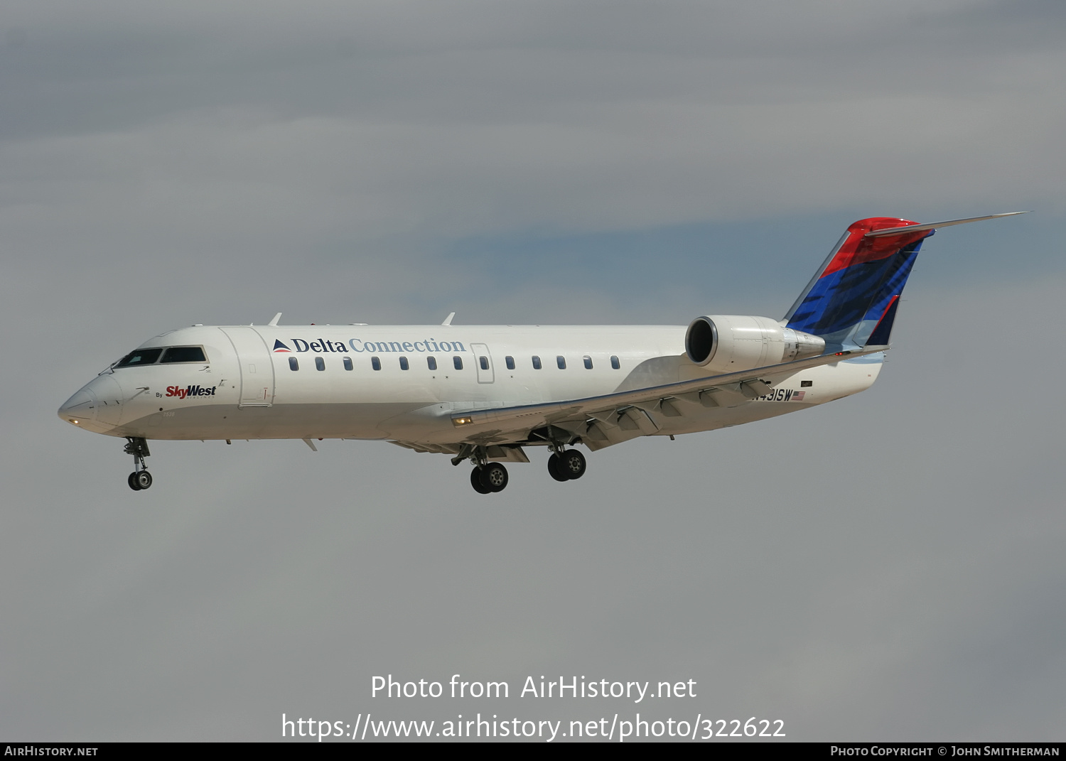 Aircraft Photo of N431SW | Bombardier CRJ-200ER (CL-600-2B19) | Delta Connection | AirHistory.net #322622