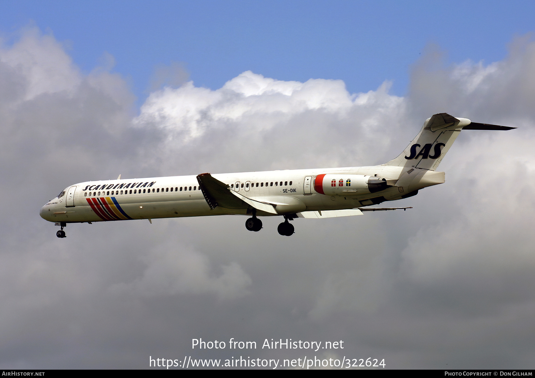 Aircraft Photo of SE-DIK | McDonnell Douglas MD-82 (DC-9-82) | Scandinavian Airlines - SAS | AirHistory.net #322624