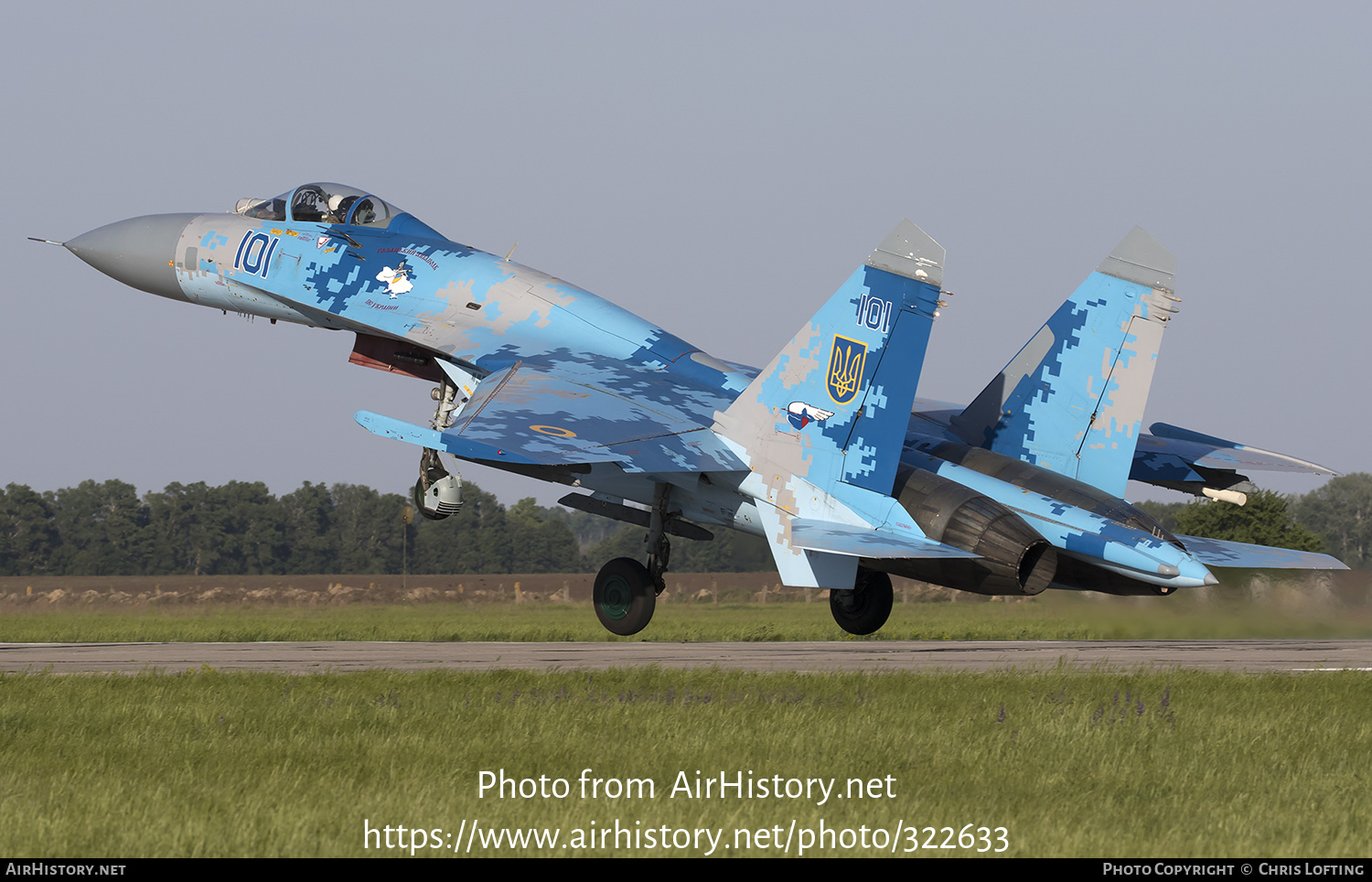 Aircraft Photo of 101 blue | Sukhoi Su-27P1M | Ukraine - Air Force | AirHistory.net #322633