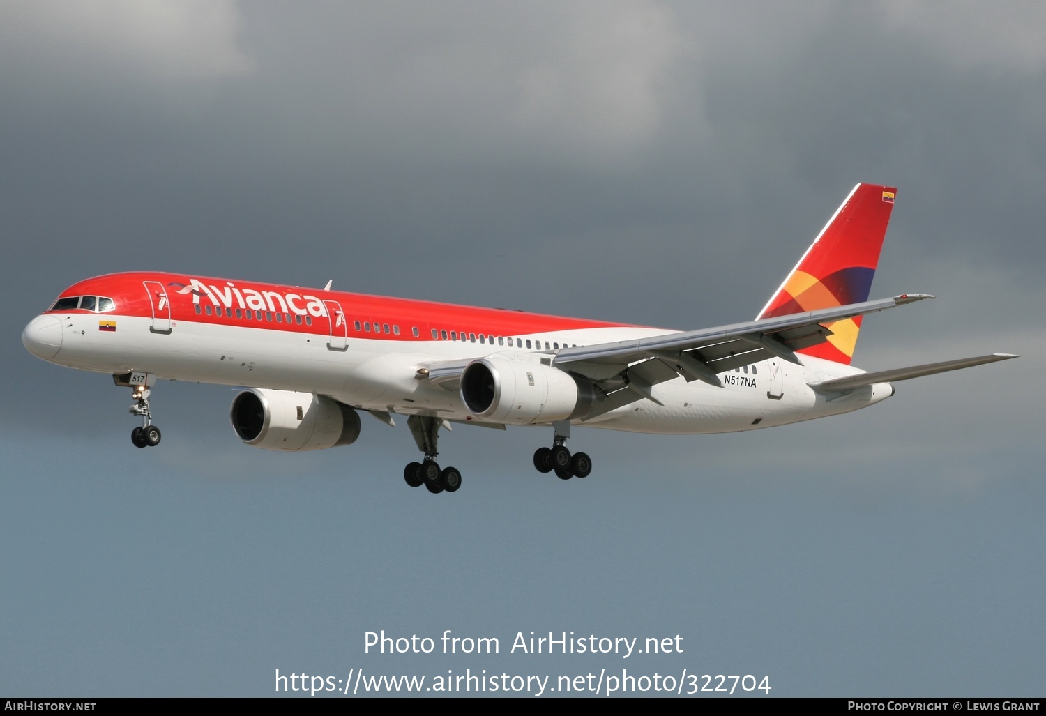 Aircraft Photo of N517NA | Boeing 757-28A | Avianca | AirHistory.net #322704