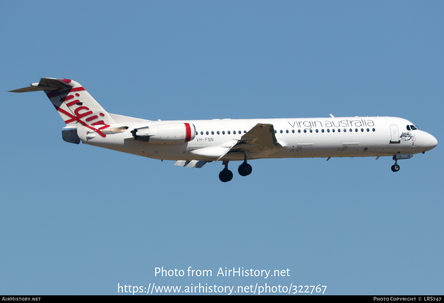 Aircraft Photo of VH-FNN | Fokker 100 (F28-0100) | Virgin Australia Regional Airlines | AirHistory.net #322767