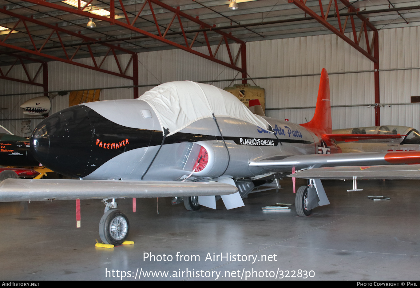 Aircraft Photo of N377JP | Canadair T-33AN Silver Star 3 | Planes of Fame Air Museum | USA - Air Force | AirHistory.net #322830