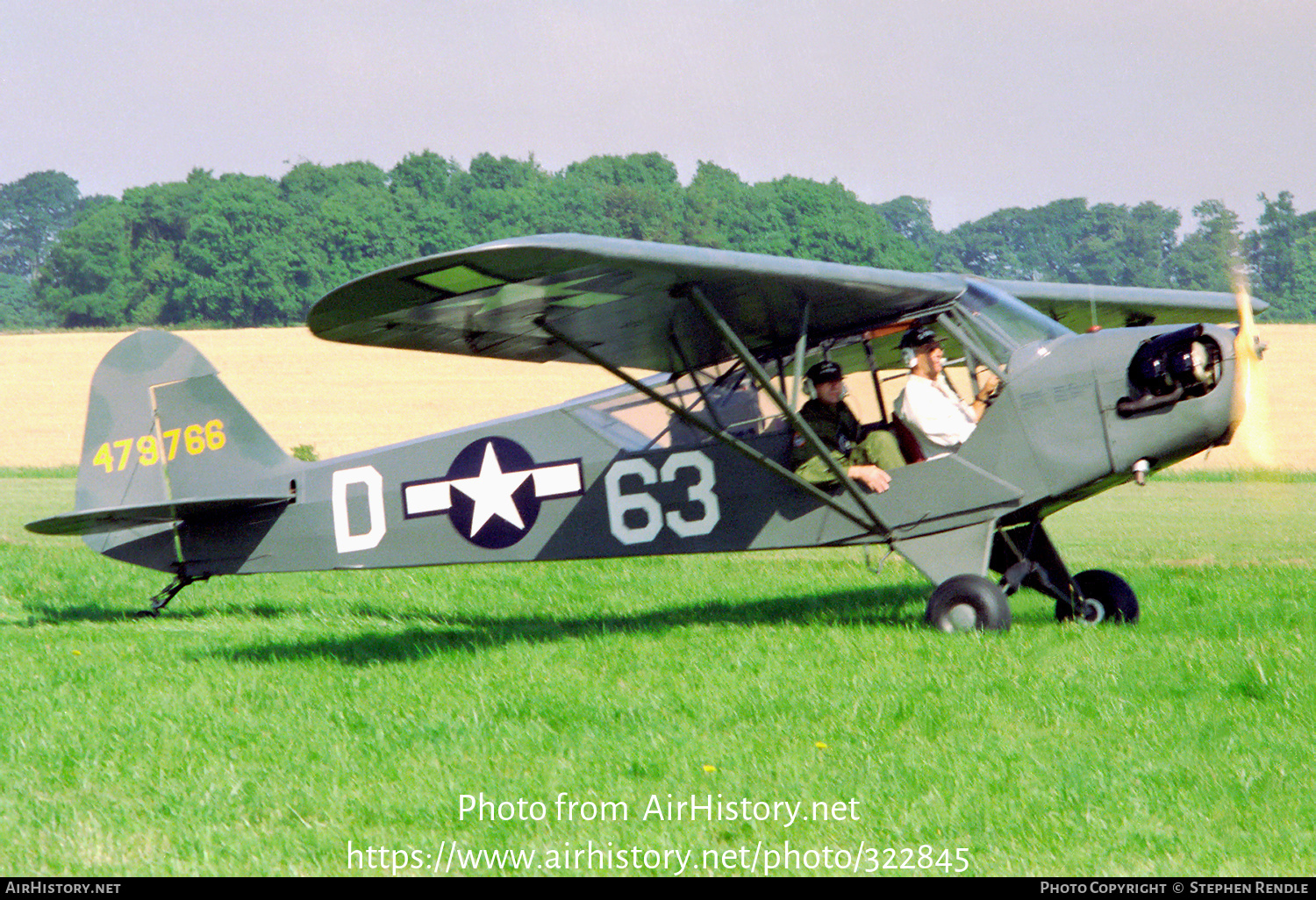 Aircraft Photo of G-BKHG / 479766 | Piper J-3C-65 Cub | USA - Air Force | AirHistory.net #322845