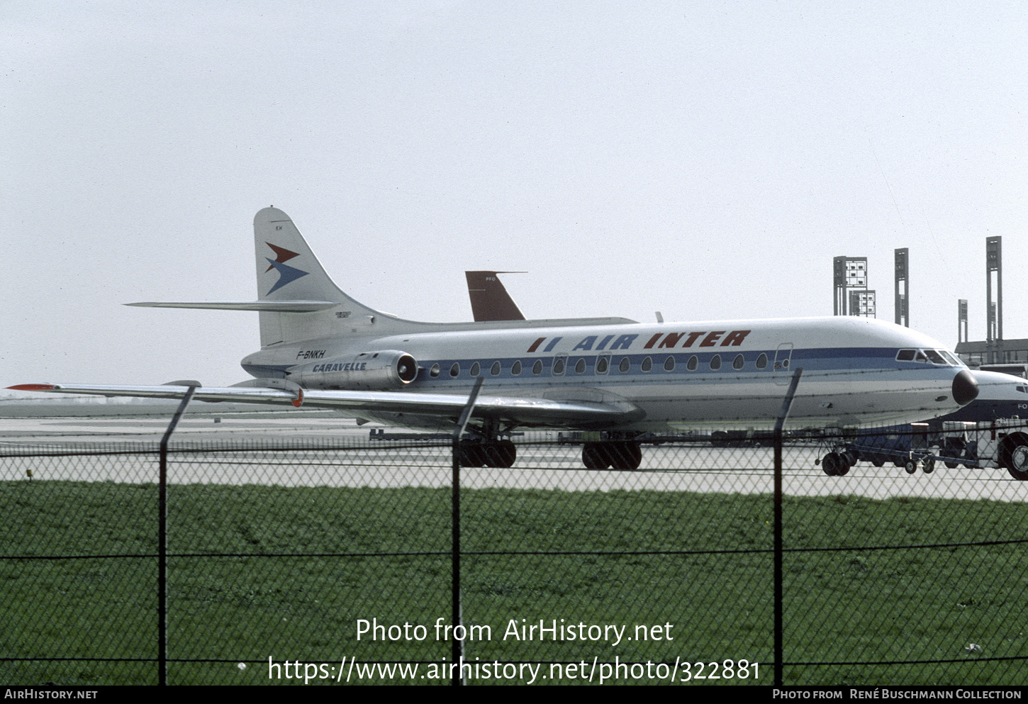 Aircraft Photo of F-BNKH | Sud SE-210 Caravelle III | Air Inter | AirHistory.net #322881