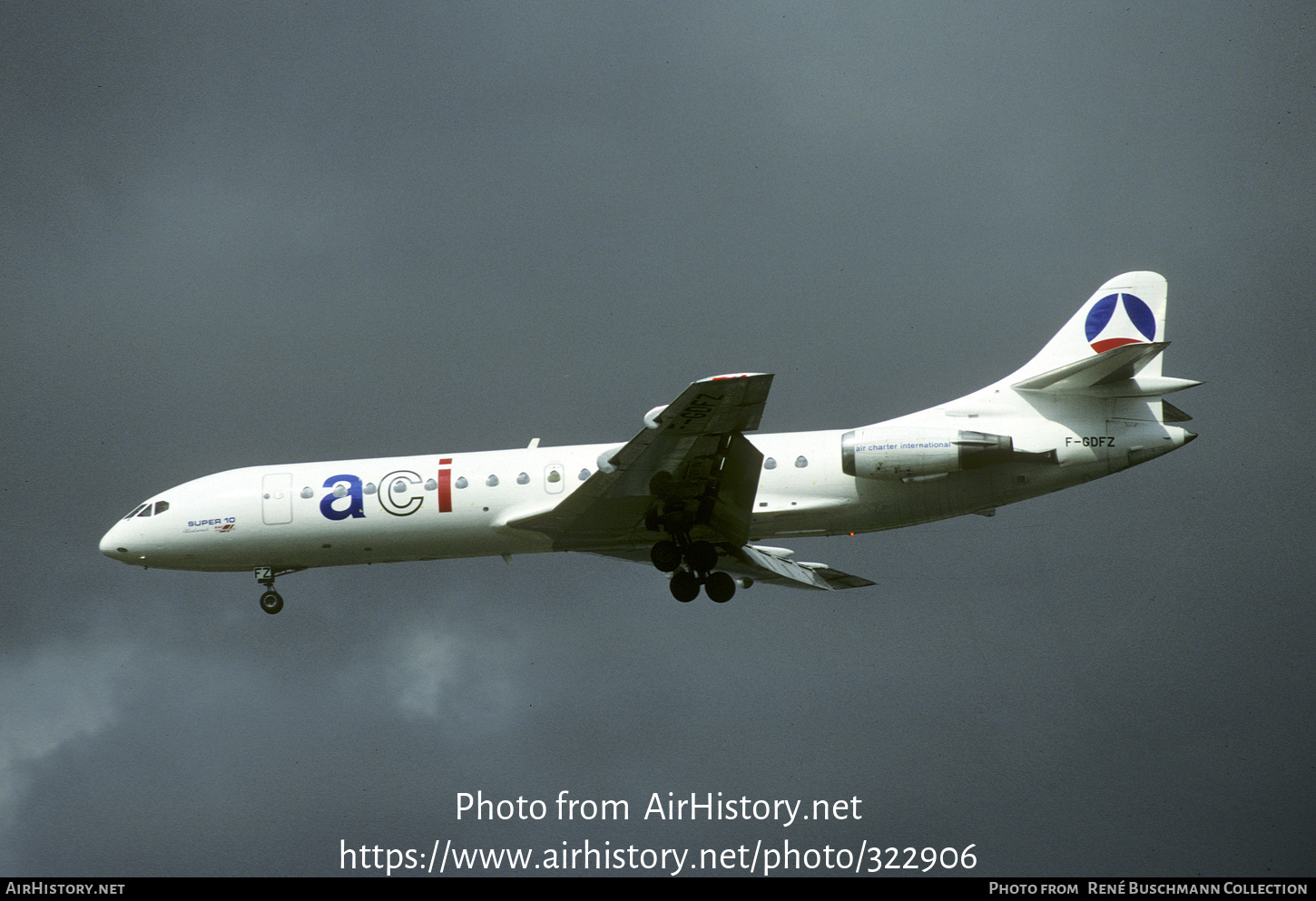 Aircraft Photo of F-GDFZ | Sud SE-210 Caravelle 10B3 Super B | Air Charter International - ACI | AirHistory.net #322906