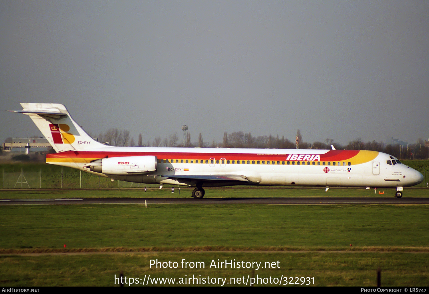 Aircraft Photo of EC-EYY | McDonnell Douglas MD-87 (DC-9-87) | Iberia | AirHistory.net #322931