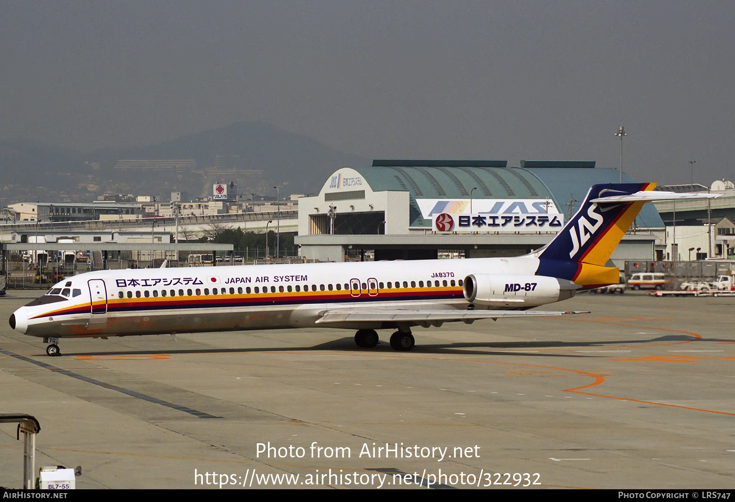 Aircraft Photo of JA8370 | McDonnell Douglas MD-87 (DC-9-87) | Japan Air System - JAS | AirHistory.net #322932