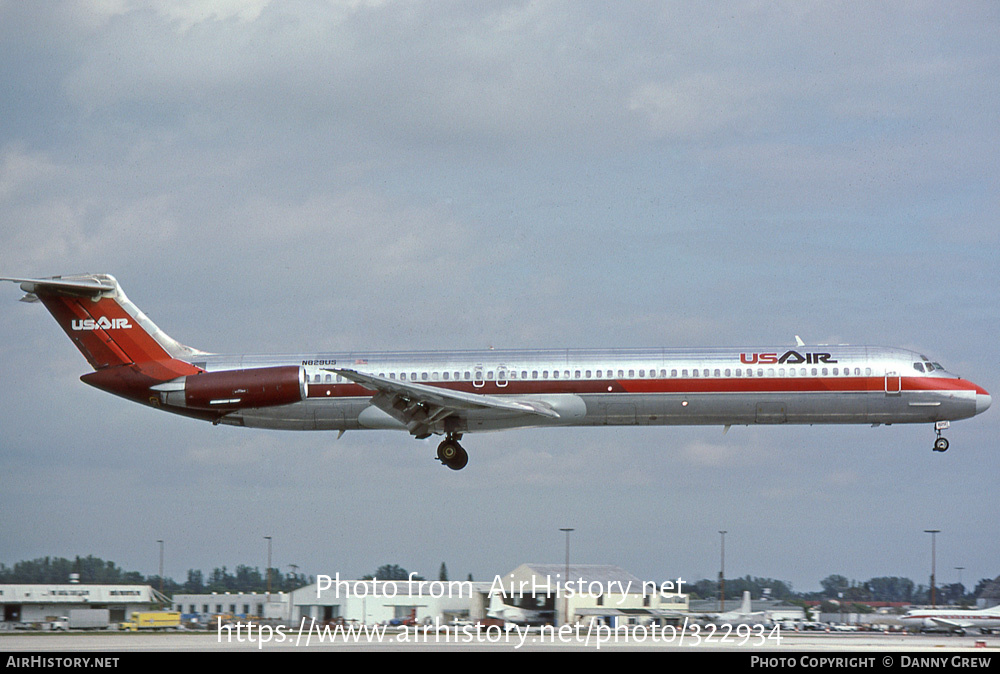 Aircraft Photo of N829US | McDonnell Douglas MD-82 (DC-9-82) | USAir | AirHistory.net #322934