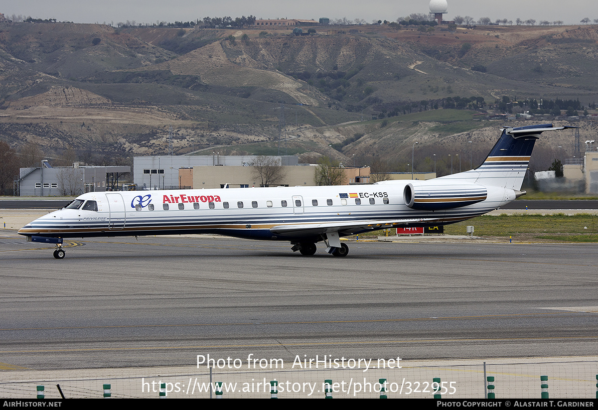 Aircraft Photo of EC-KSS | Embraer ERJ-145MP (EMB-145MP) | Air Europa | AirHistory.net #322955