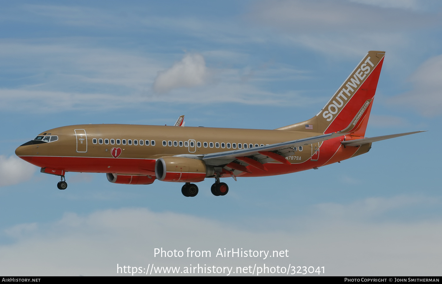 Aircraft Photo of N787SA | Boeing 737-7H4 | Southwest Airlines | AirHistory.net #323041