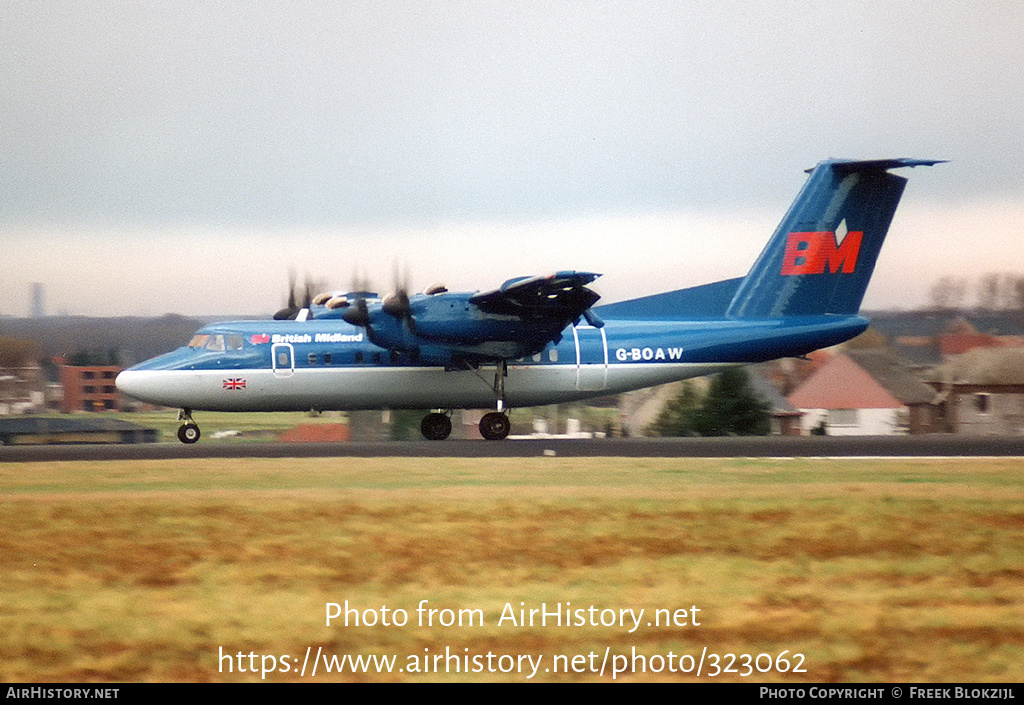 Aircraft Photo of G-BOAW | De Havilland Canada DHC-7-110 Dash 7 | British Midland Airways - BMA | AirHistory.net #323062