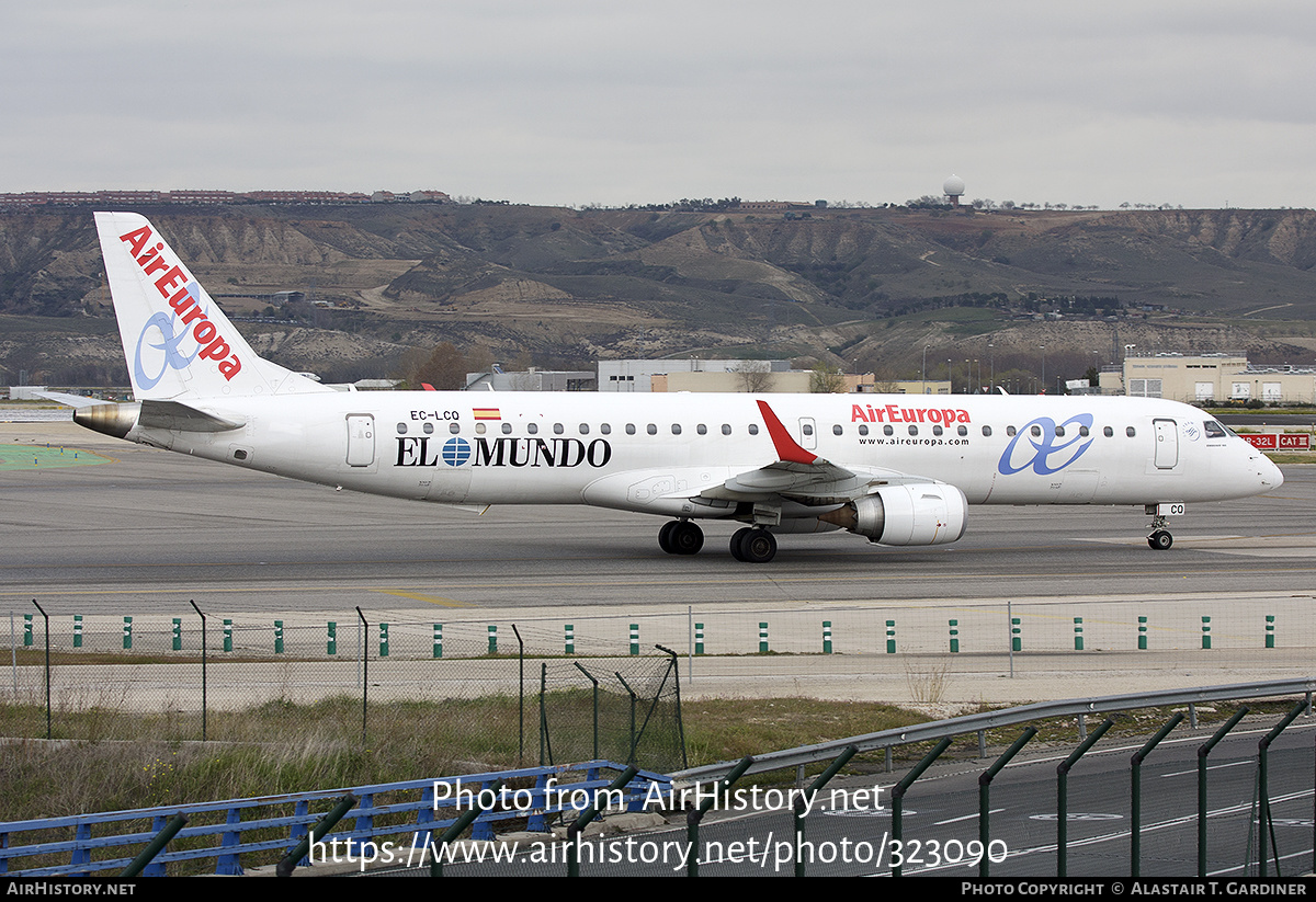 Aircraft Photo of EC-LCQ | Embraer 195LR (ERJ-190-200LR) | Air Europa | AirHistory.net #323090