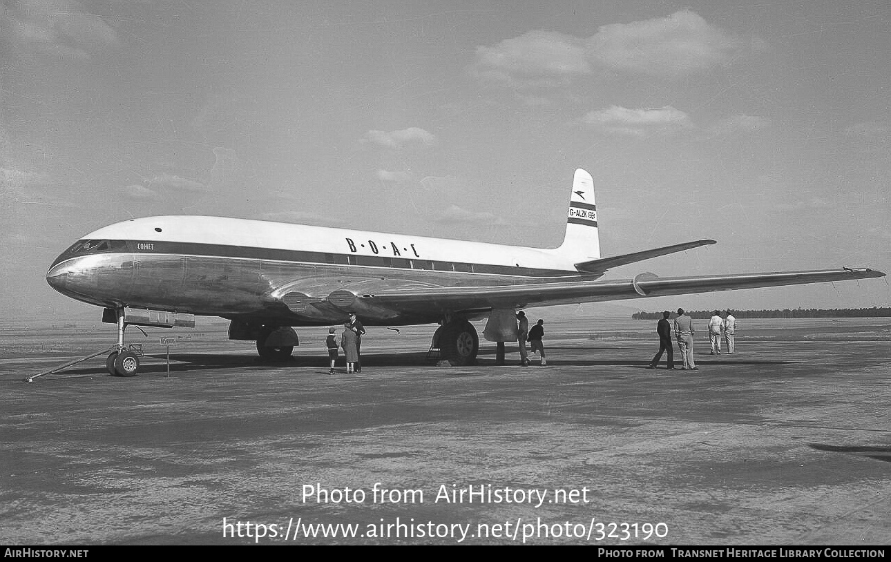 Aircraft Photo of G-ALZK | De Havilland D.H. 106 Comet 1 | BOAC - British Overseas Airways Corporation | AirHistory.net #323190