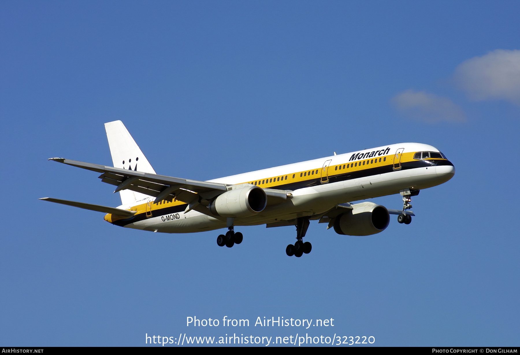 Aircraft Photo of G-MOND | Boeing 757-2T7 | Monarch Airlines | AirHistory.net #323220