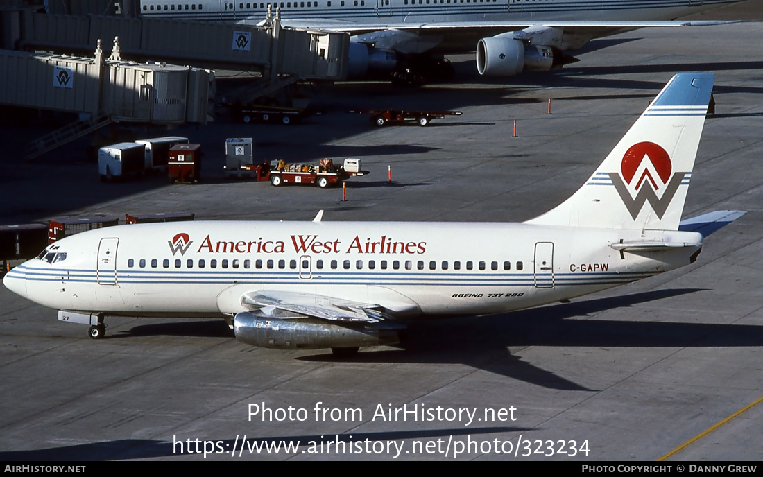 Aircraft Photo of C-GAPW | Boeing 737-275 | America West Airlines | AirHistory.net #323234