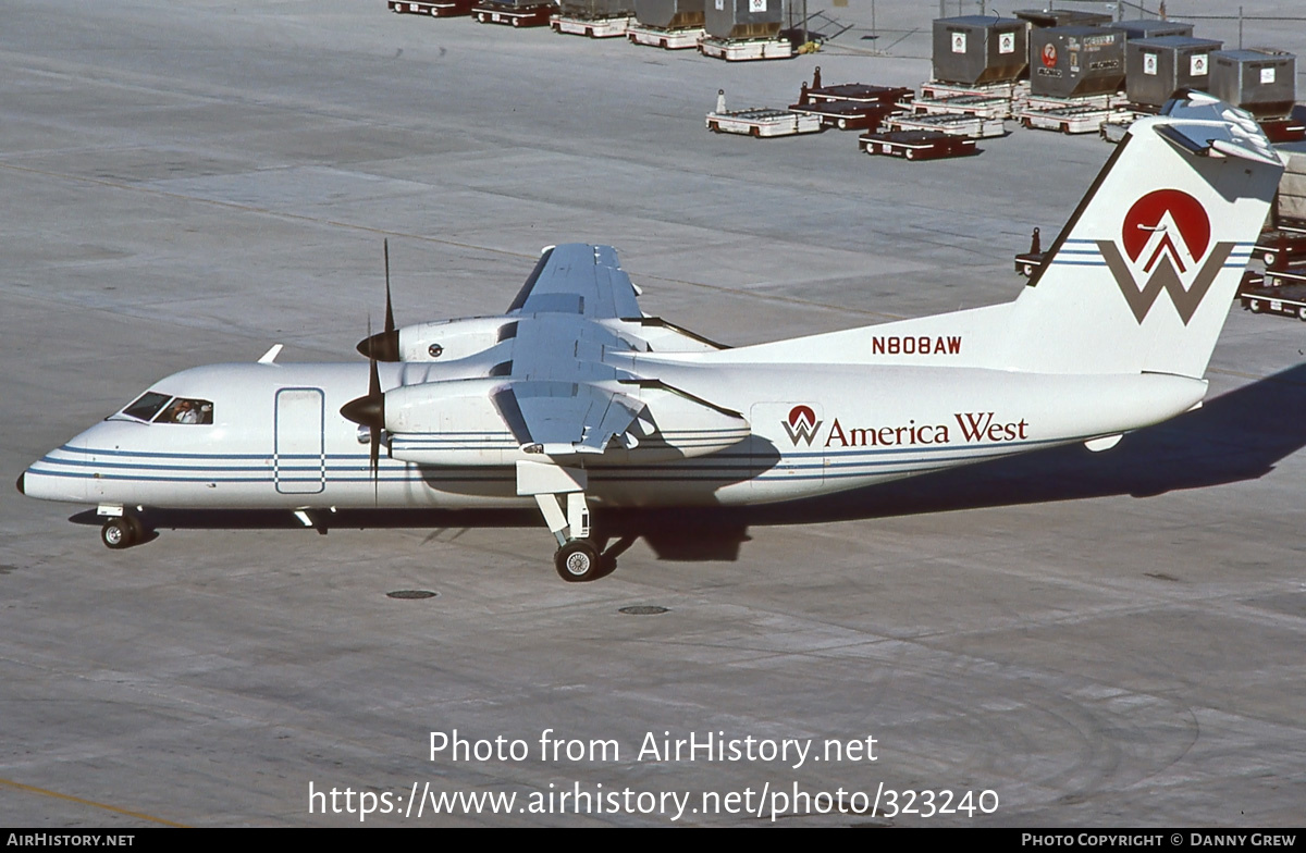 Aircraft Photo of N808AW | De Havilland Canada DHC-8-102 Dash 8 | America West Airlines | AirHistory.net #323240