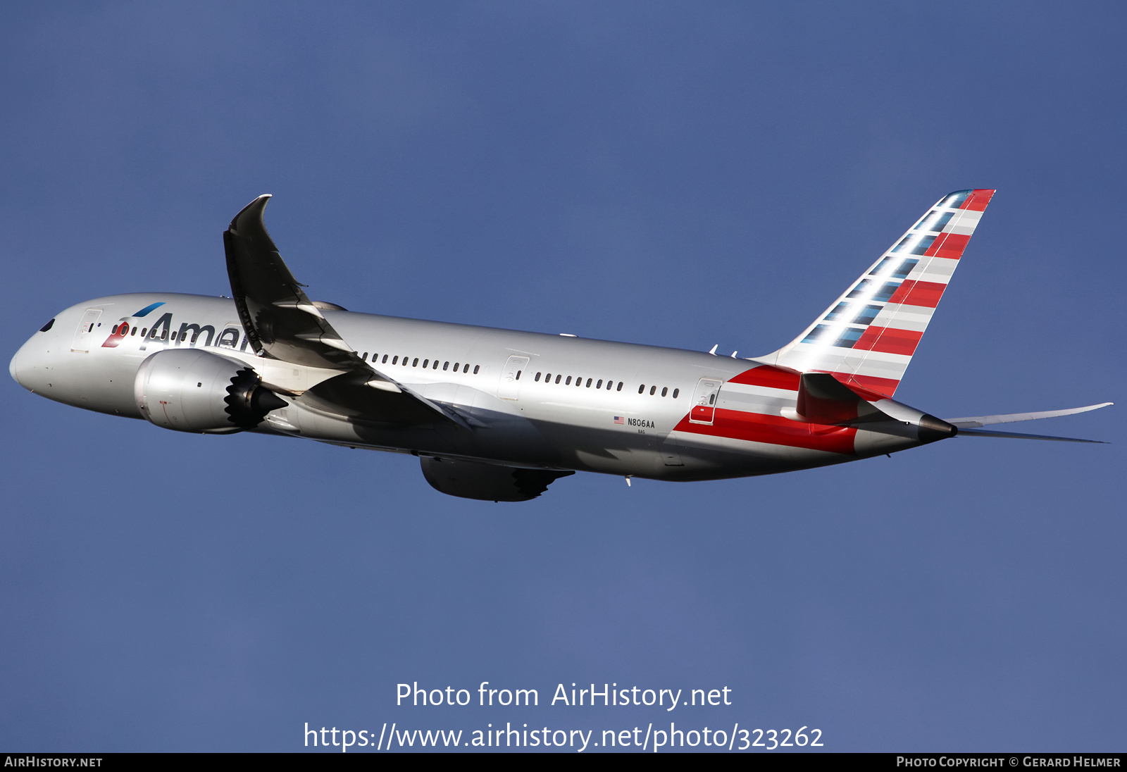 Aircraft Photo of N806AA | Boeing 787-8 Dreamliner | American Airlines | AirHistory.net #323262