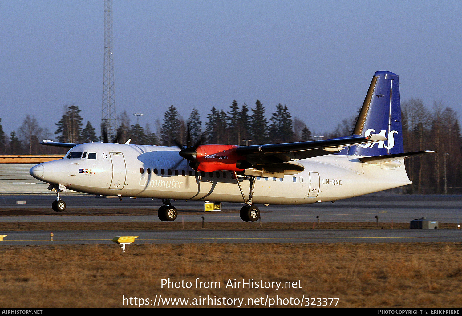 Aircraft Photo of LN-RNC | Fokker 50 | Scandinavian Commuter - SAS | AirHistory.net #323377