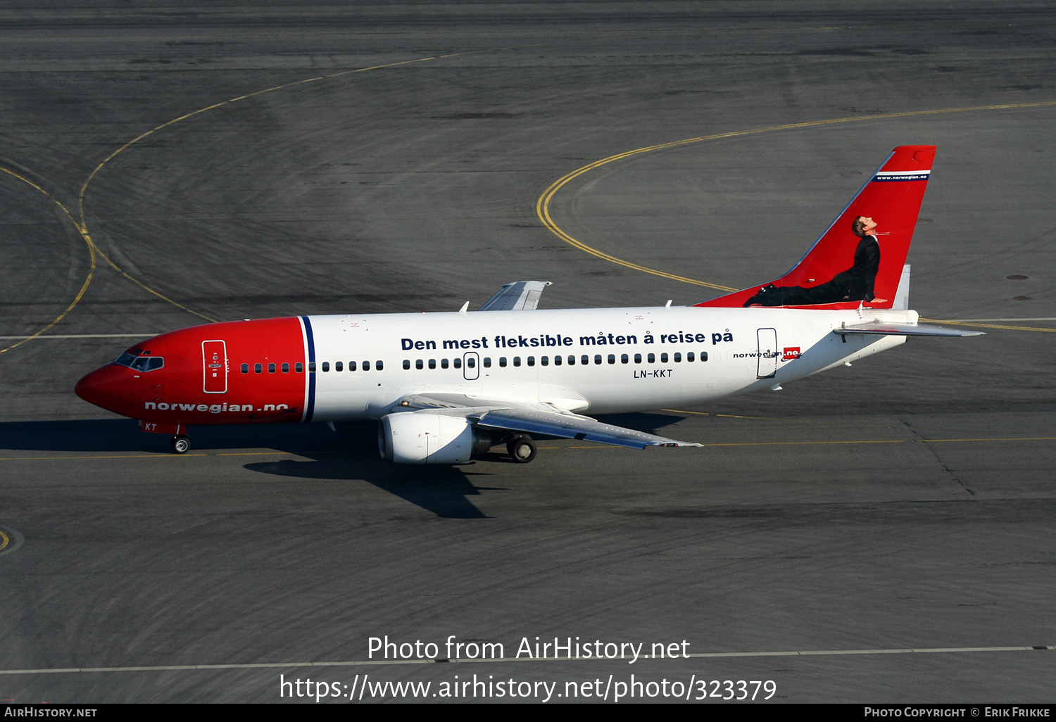 Aircraft Photo of LN-KKT | Boeing 737-3L9 | Norwegian | AirHistory.net #323379