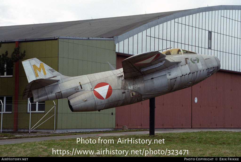 Aircraft Photo of M yellow / 29443 | Saab J29F Tunnan | Austria - Air Force | AirHistory.net #323471