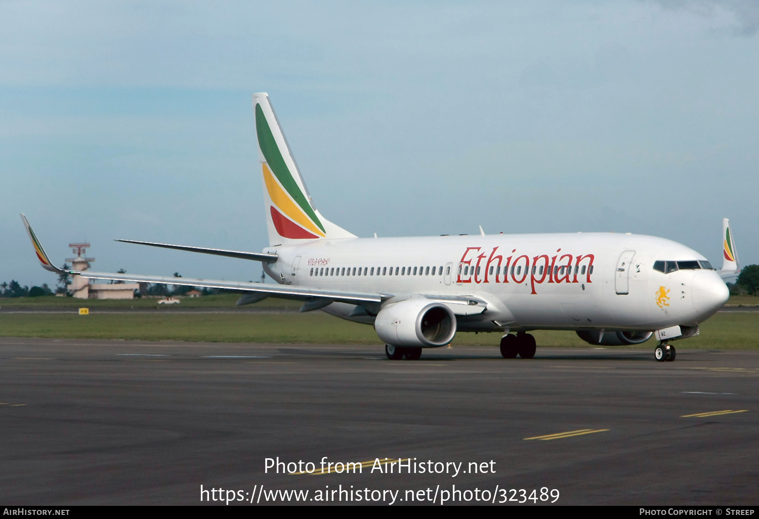 Aircraft Photo of ET-AMZ | Boeing 737-8BK | Ethiopian Airlines | AirHistory.net #323489