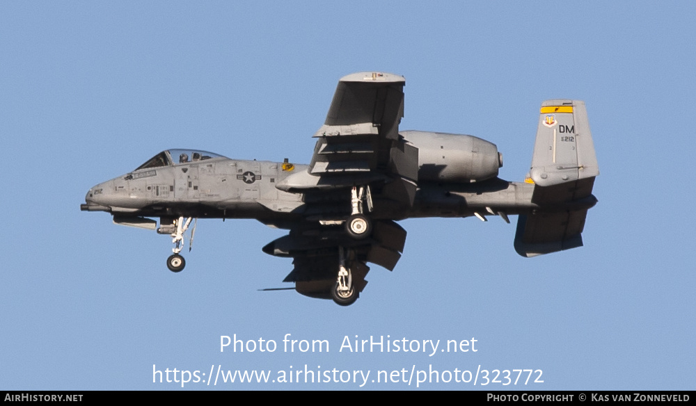 Aircraft Photo of 80-0212 / AF80-212 | Fairchild A-10A Thunderbolt II | USA - Air Force | AirHistory.net #323772