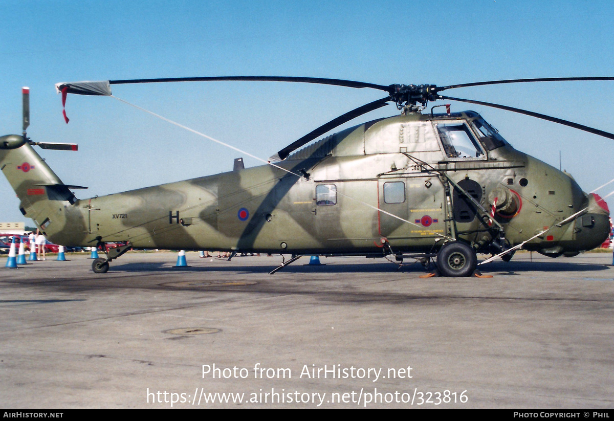 Aircraft Photo of XV721 | Westland WS-58 Wessex HC.2 | UK - Air Force | AirHistory.net #323816