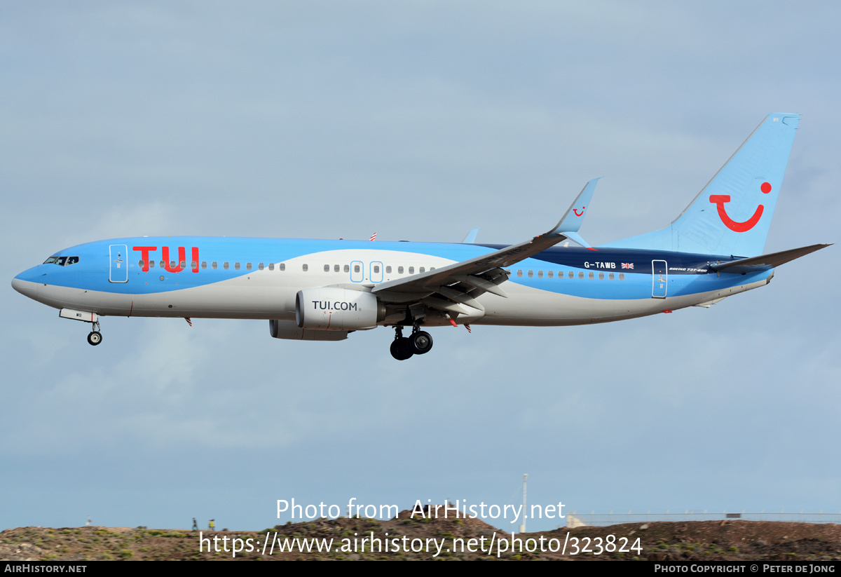 Aircraft Photo of G-TAWB | Boeing 737-8K5 | TUI | AirHistory.net #323824