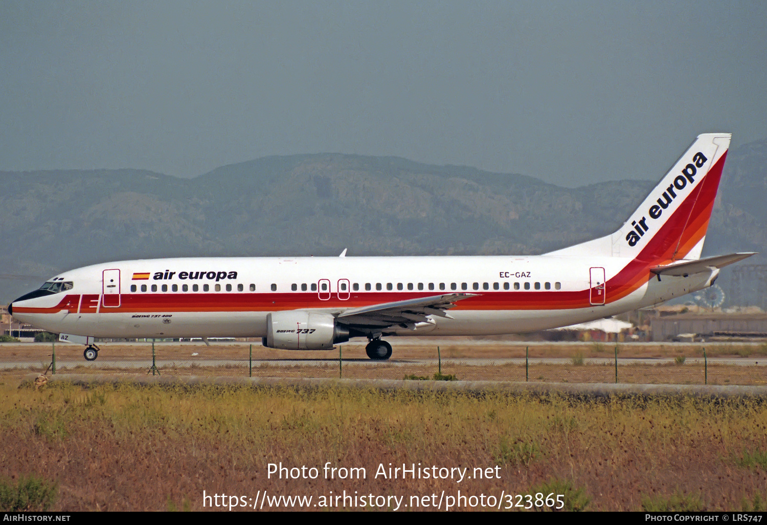 Aircraft Photo of EC-GAZ | Boeing 737-4Y0 | Air Europa | AirHistory.net #323865