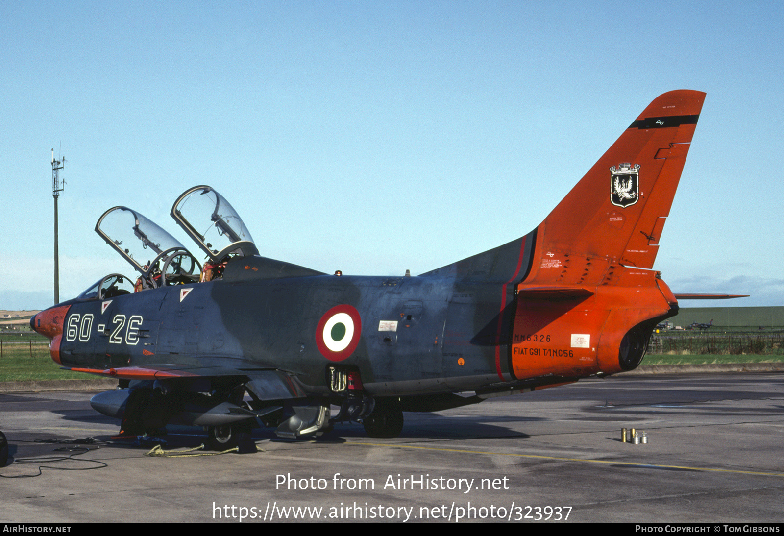 Aircraft Photo of MM6326 | Fiat G-91T/1 | Italy - Air Force | AirHistory.net #323937