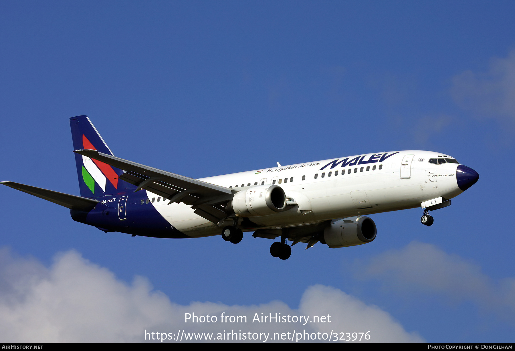 Aircraft Photo of HA-LEY | Boeing 737-4Y0 | Malév - Hungarian Airlines | AirHistory.net #323976