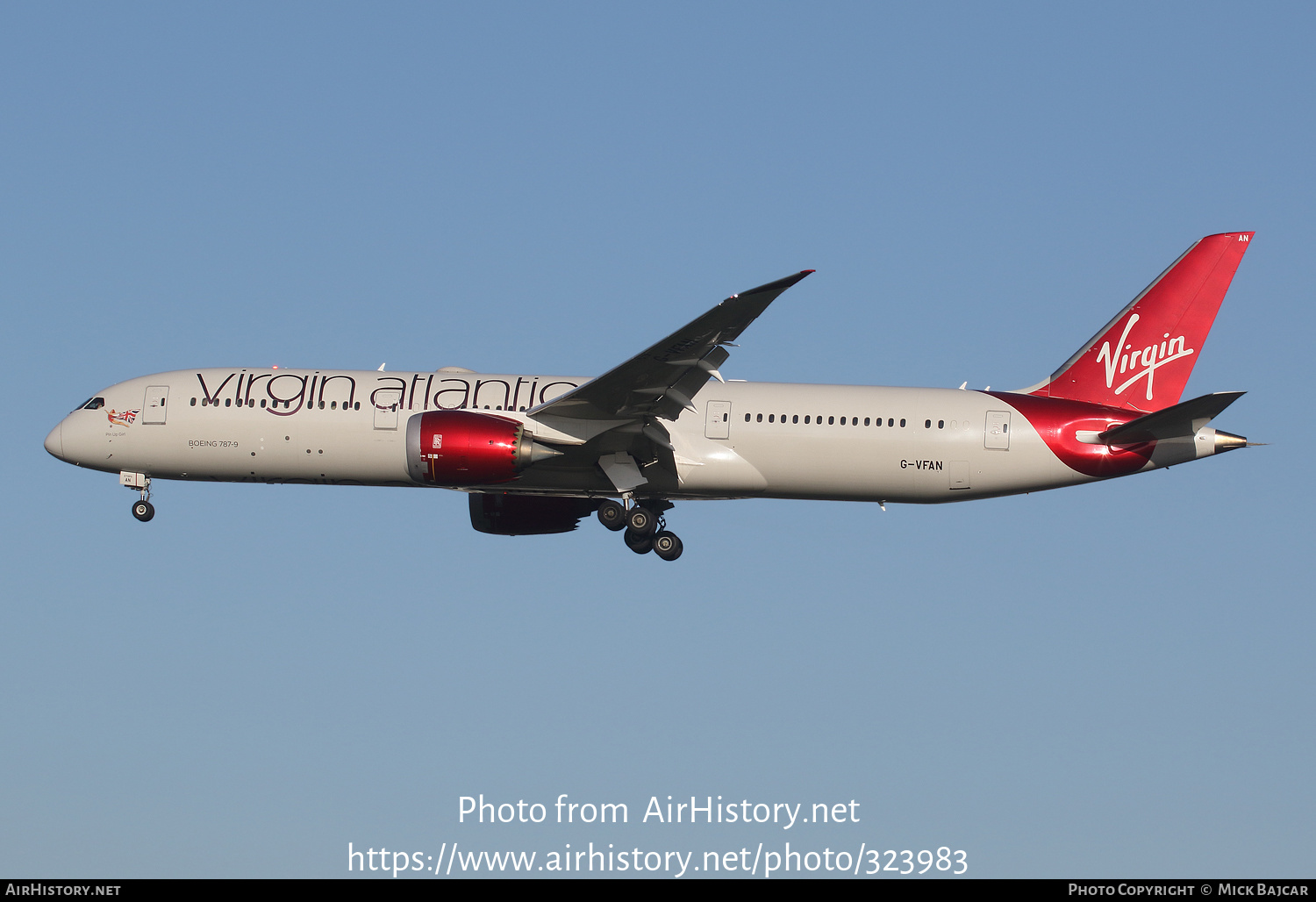 Aircraft Photo of G-VFAN | Boeing 787-9 Dreamliner | Virgin Atlantic Airways | AirHistory.net #323983