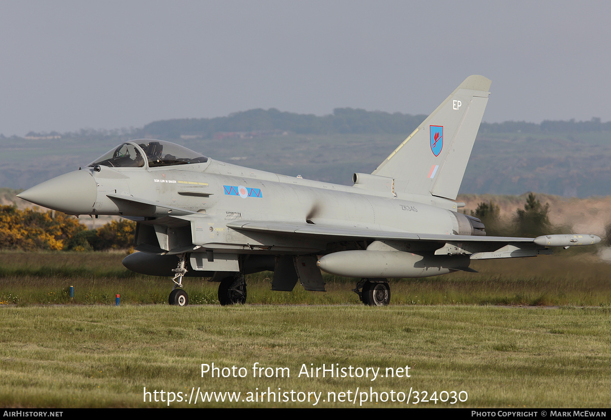 Aircraft Photo of ZK345 | Eurofighter EF-2000 Typhoon FGR4 | UK - Air Force | AirHistory.net #324030