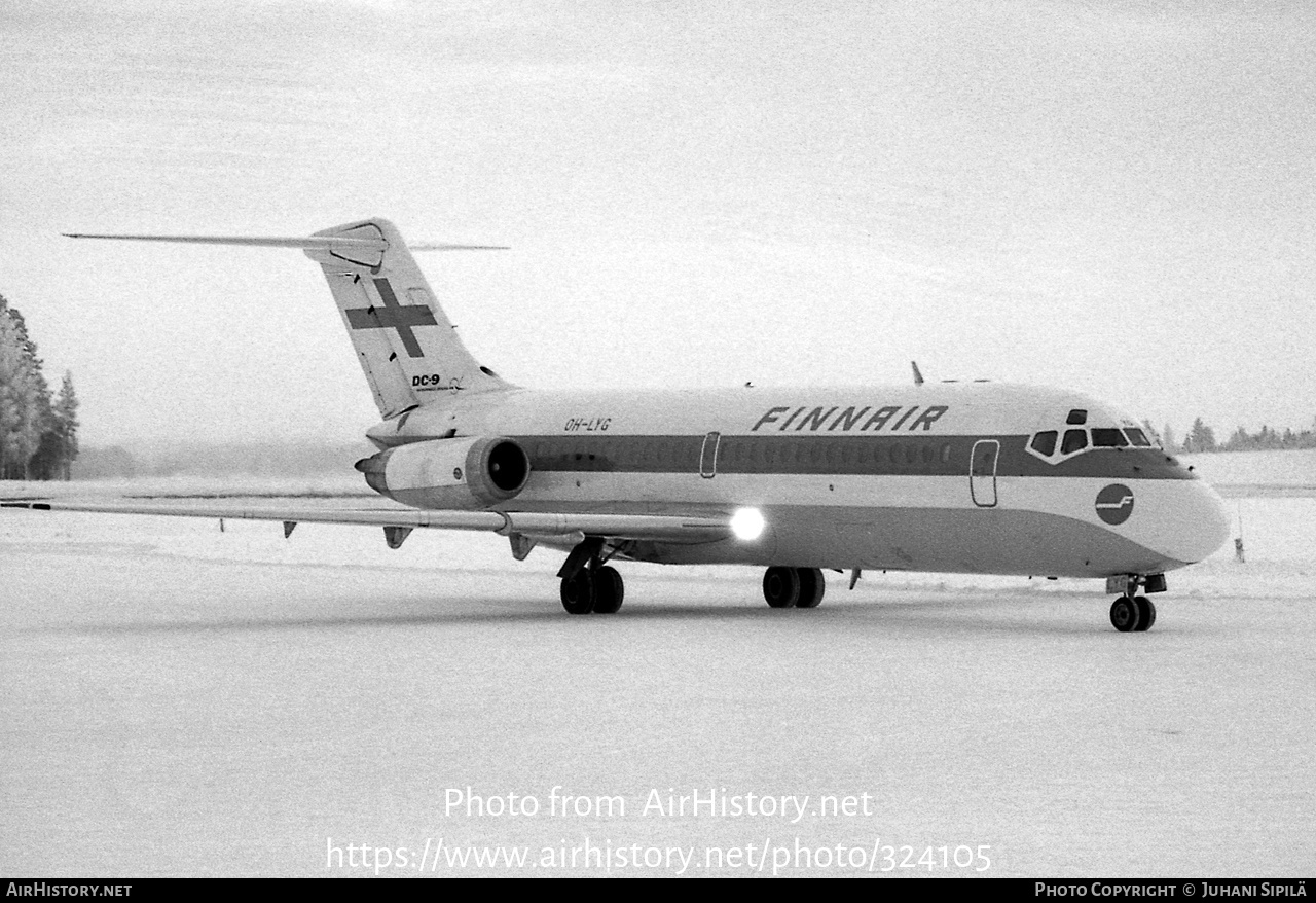 Aircraft Photo of OH-LYG | Douglas DC-9-14 | Finnair | AirHistory.net #324105