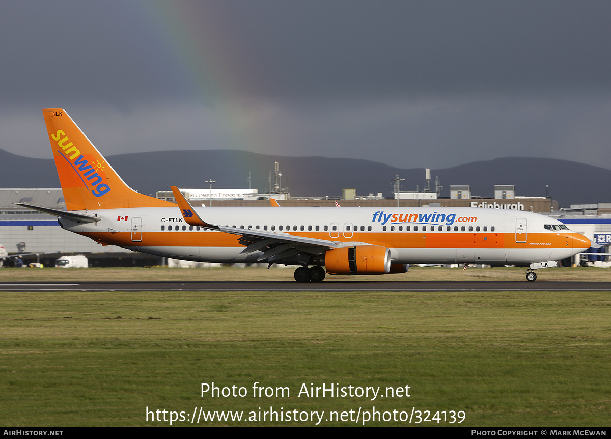 Aircraft Photo of C-FTLK | Boeing 737-8K5 | Sunwing Airlines | AirHistory.net #324139