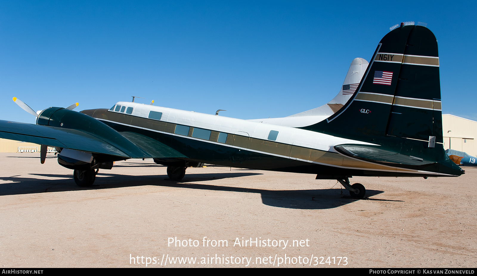 Aircraft Photo of N61Y | Douglas B-23 Dragon | GLC - Great Lakes Carbon Corp. | AirHistory.net #324173