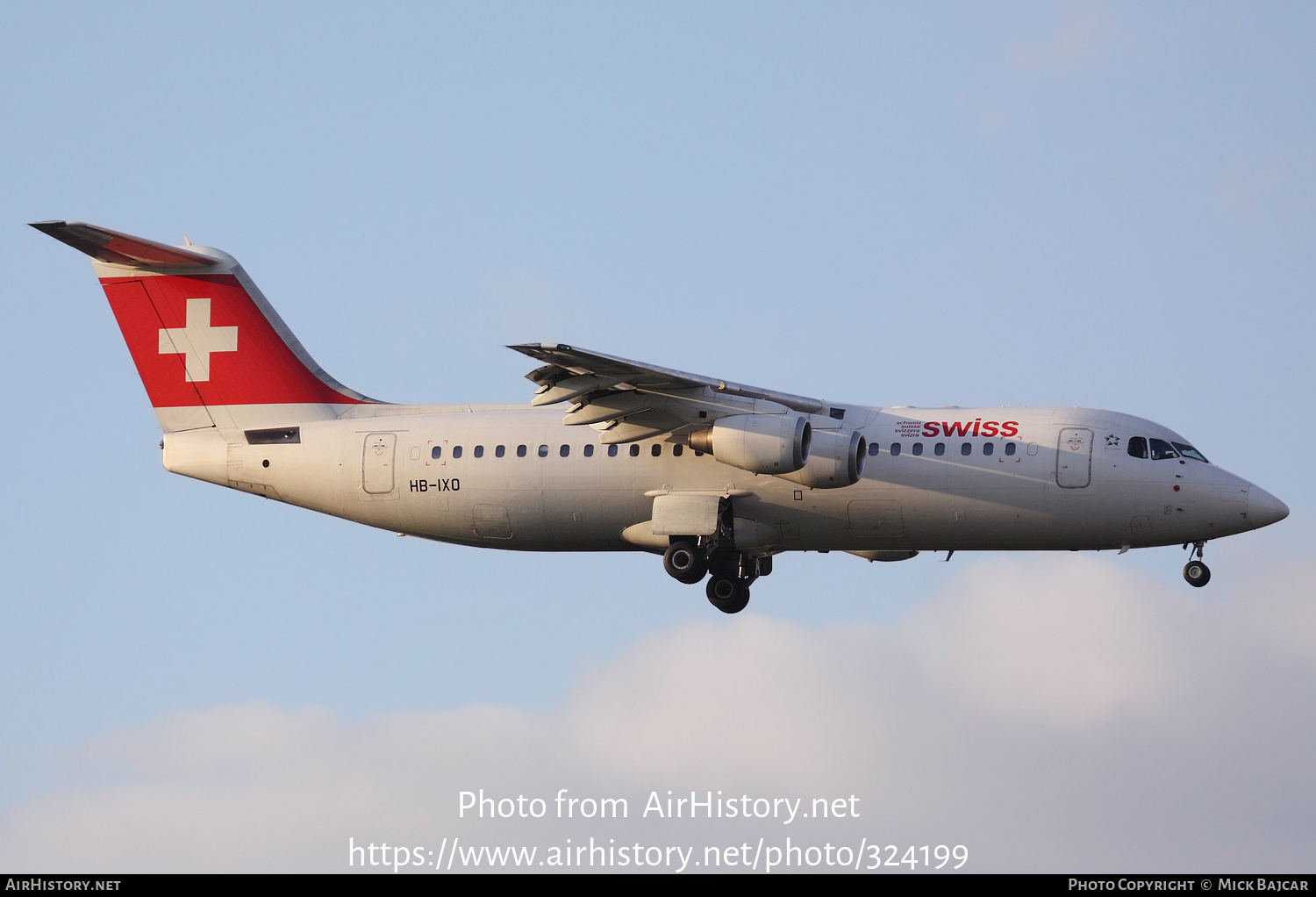 Aircraft Photo of HB-IXO | British Aerospace Avro 146-RJ100 | Swiss International Air Lines | AirHistory.net #324199