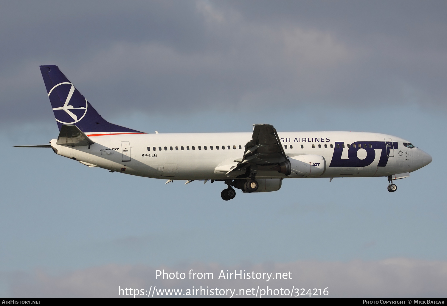 Aircraft Photo of SP-LLG | Boeing 737-45D | LOT Polish Airlines - Polskie Linie Lotnicze | AirHistory.net #324216