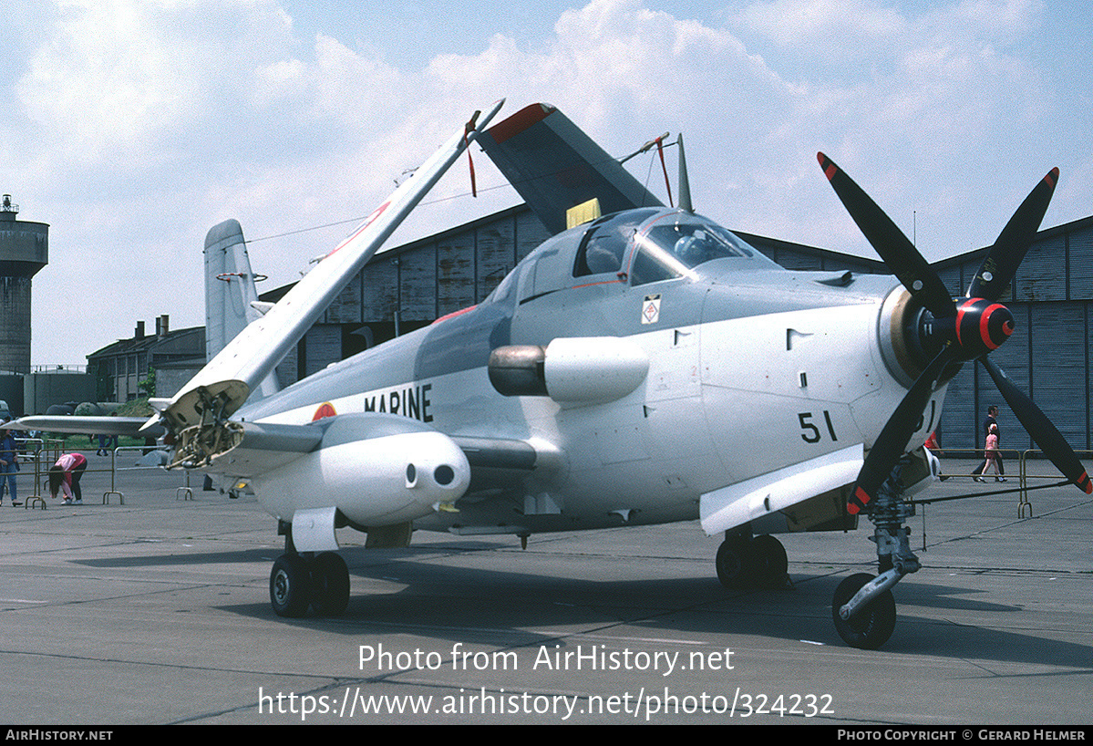 Aircraft Photo of 51 | Bréguet 1050 Alizé | France - Navy | AirHistory.net #324232