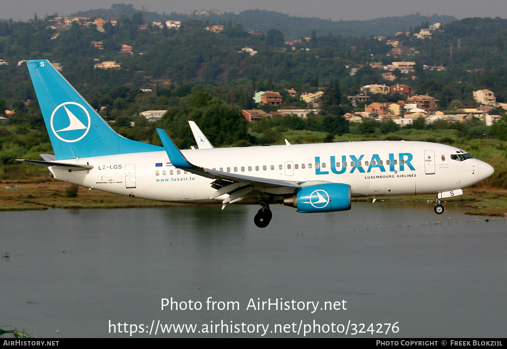 Aircraft Photo of LX-LGS | Boeing 737-7C9 | Luxair | AirHistory.net #324276