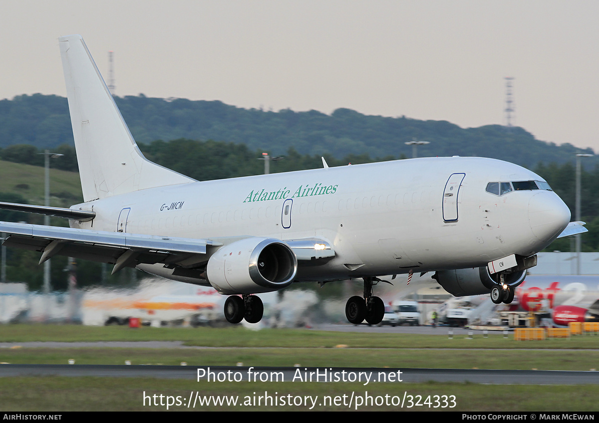 Aircraft Photo of G-JMCM | Boeing 737-3Y0(SF) | Atlantic Airlines | AirHistory.net #324333