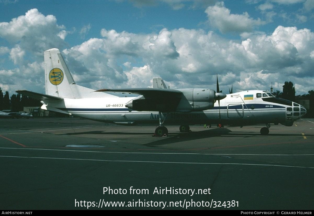 Aircraft Photo of UR-46633 | Antonov An-30 | Air Ukraine | AirHistory.net #324381