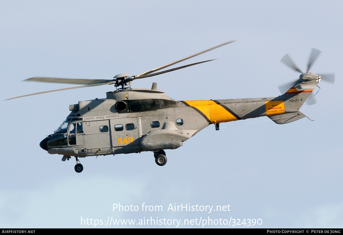 Aircraft Photo of HD.21-4 | Aerospatiale AS-332B Super Puma | Spain - Air Force | AirHistory.net #324390