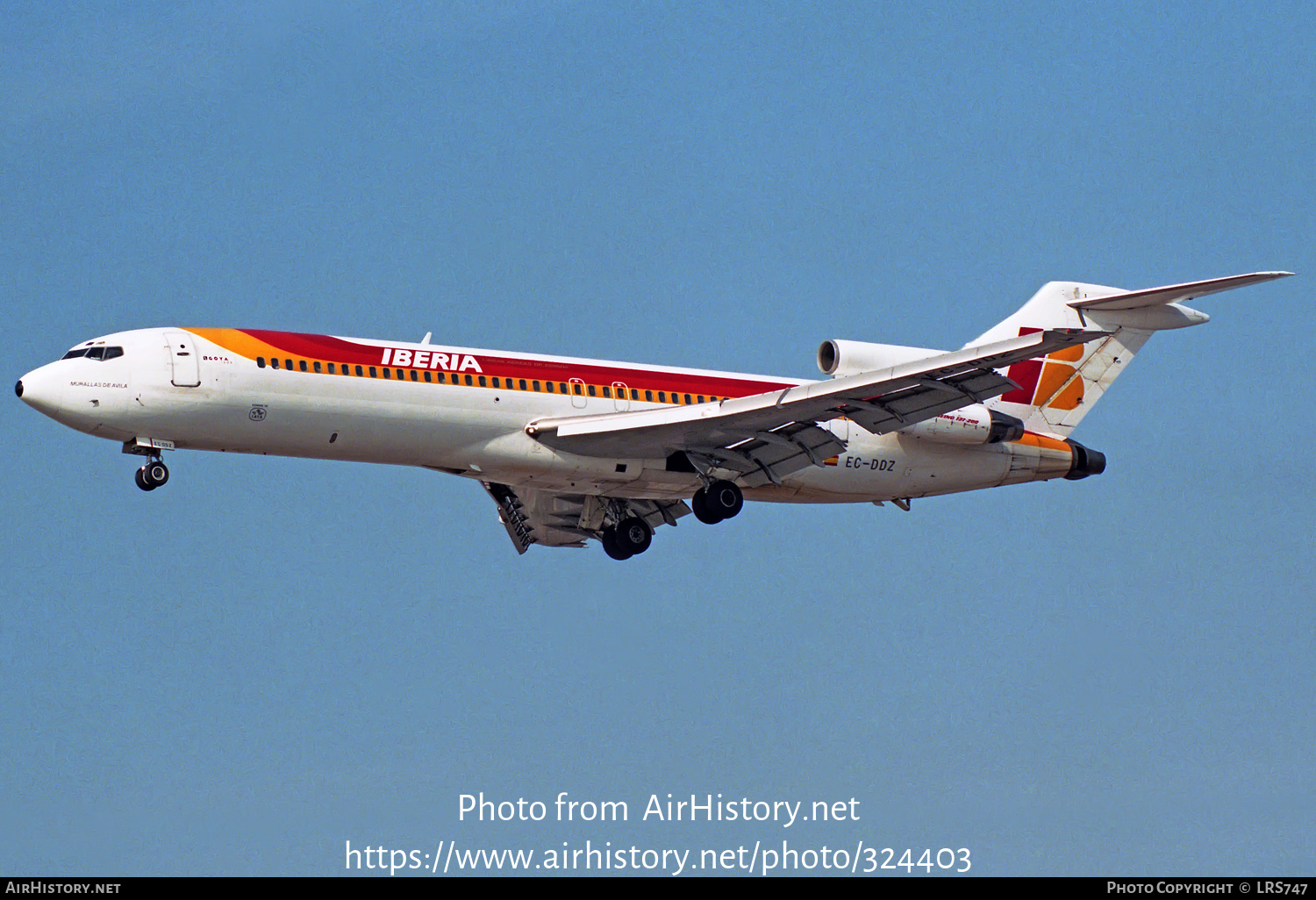 Aircraft Photo of EC-DDZ | Boeing 727-256/Adv | Iberia | AirHistory.net #324403