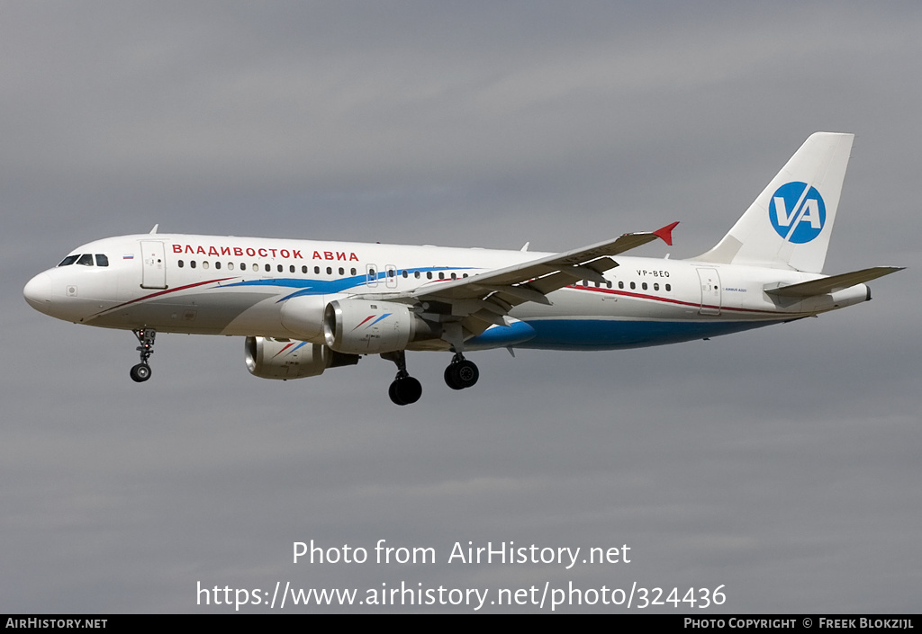 Aircraft Photo of VP-BEQ | Airbus A320-212 | Vladivostok Air | AirHistory.net #324436