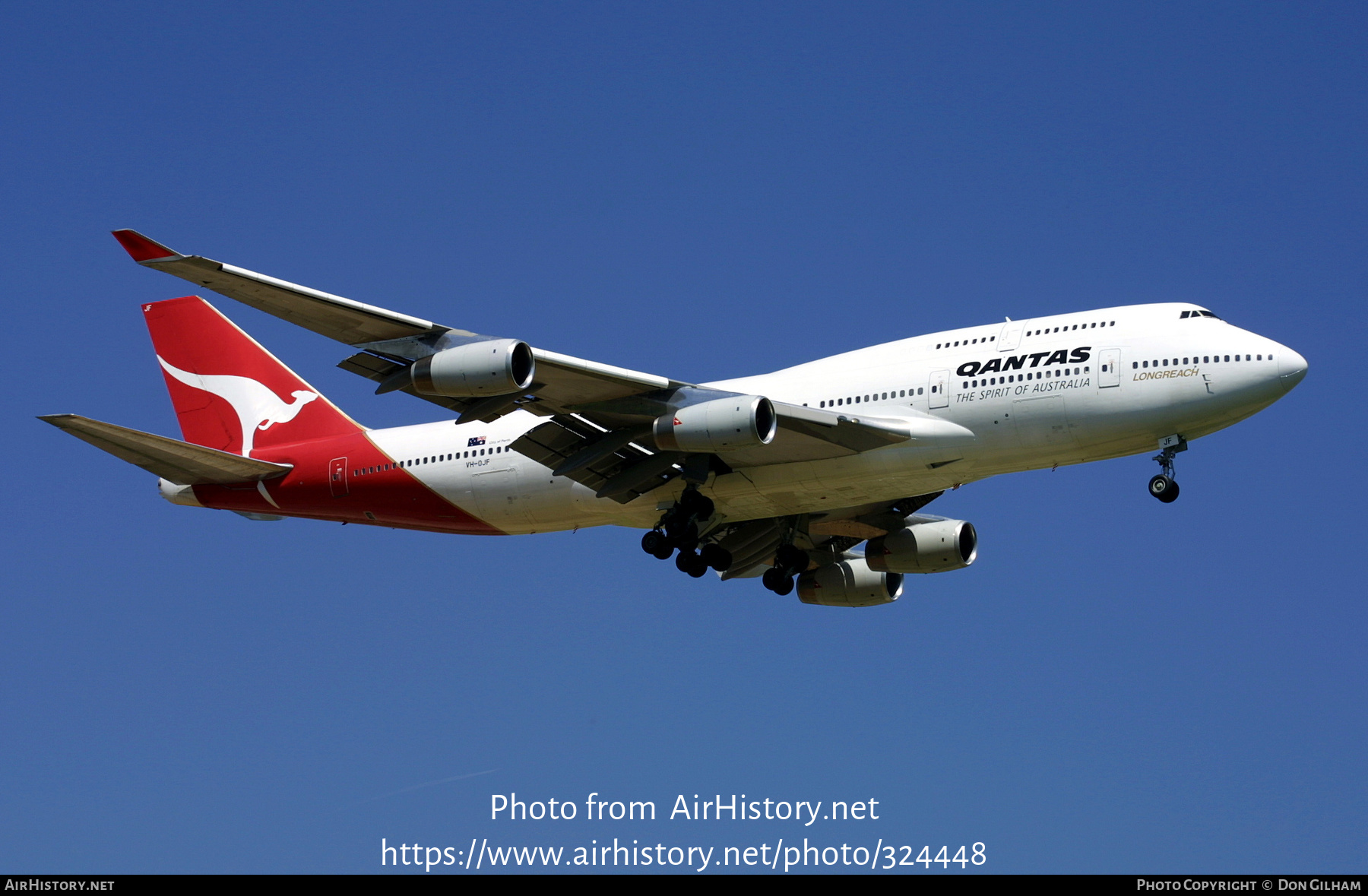 Aircraft Photo of VH-OJF | Boeing 747-438 | Qantas | AirHistory.net #324448