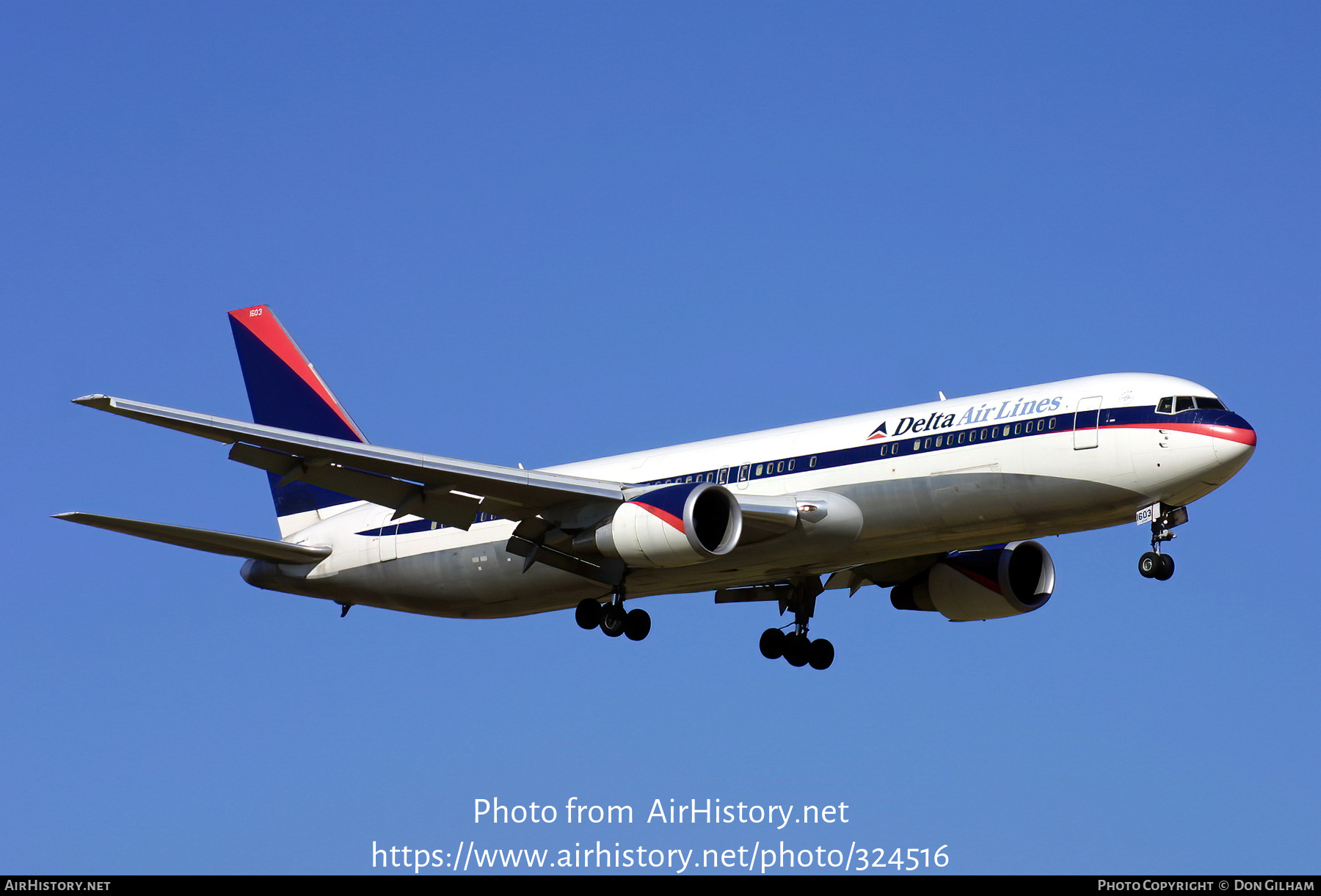 Aircraft Photo of N1603 | Boeing 767-332/ER | Delta Air Lines | AirHistory.net #324516