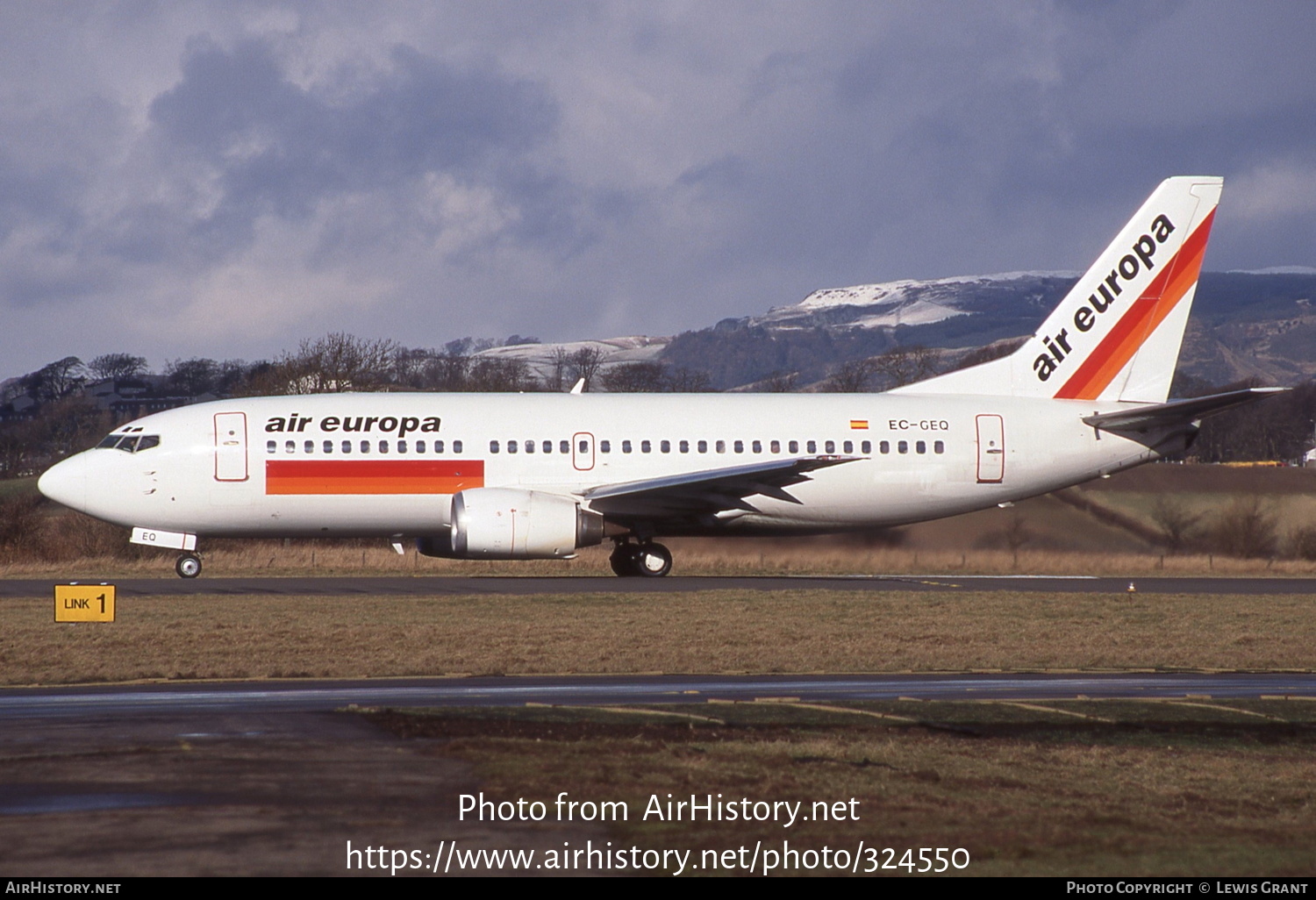 Aircraft Photo of EC-GEQ | Boeing 737-3Y0 | Air Europa | AirHistory.net #324550